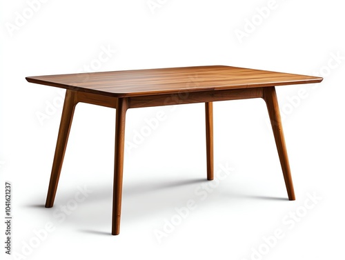 A stylish wooden table with a sleek design, perfect for dining or workspace. Elevate your interior decor.