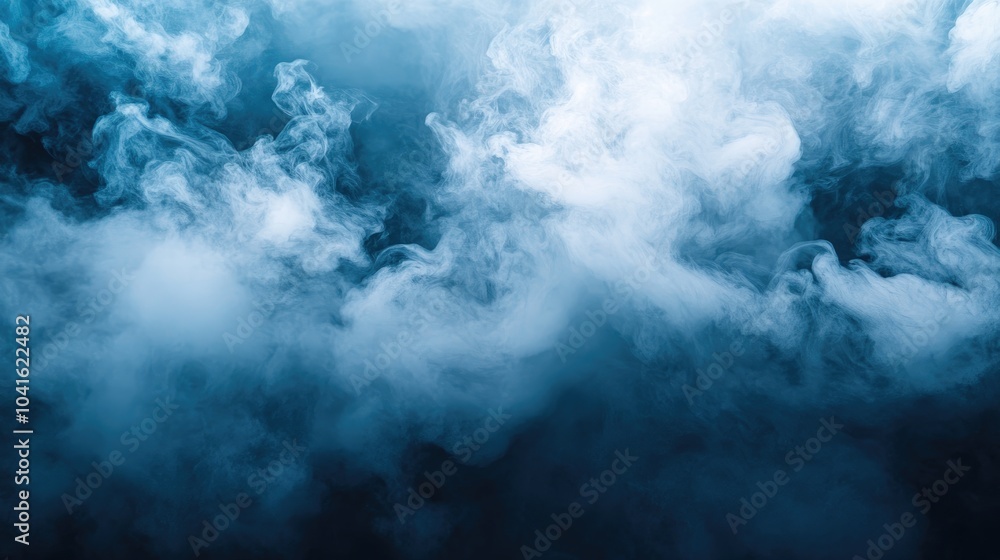Obraz premium Abstract Milky White Background Meditative Atmosphere Ink Cloud Smoke in Water Environmental Pollution Representation
