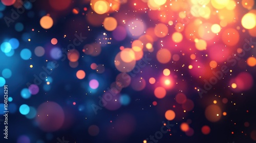 Abstract bokeh background with dynamic movement