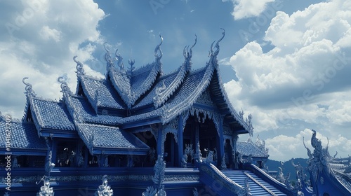 Wallpaper Mural Stunning Blue Temple Under Dramatic Sky Torontodigital.ca