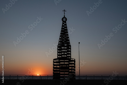 Chapel on sunrise
