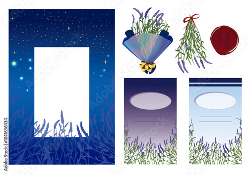 lavender card