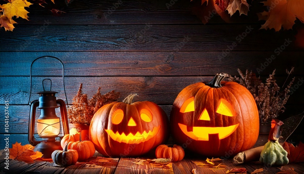 Obraz premium Halloween and the bright streets 