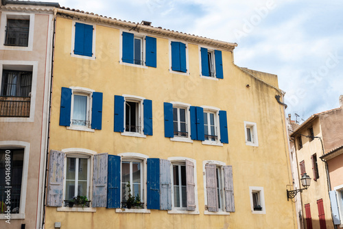 Old house in Narbonne or Narbona, Occitanie, France