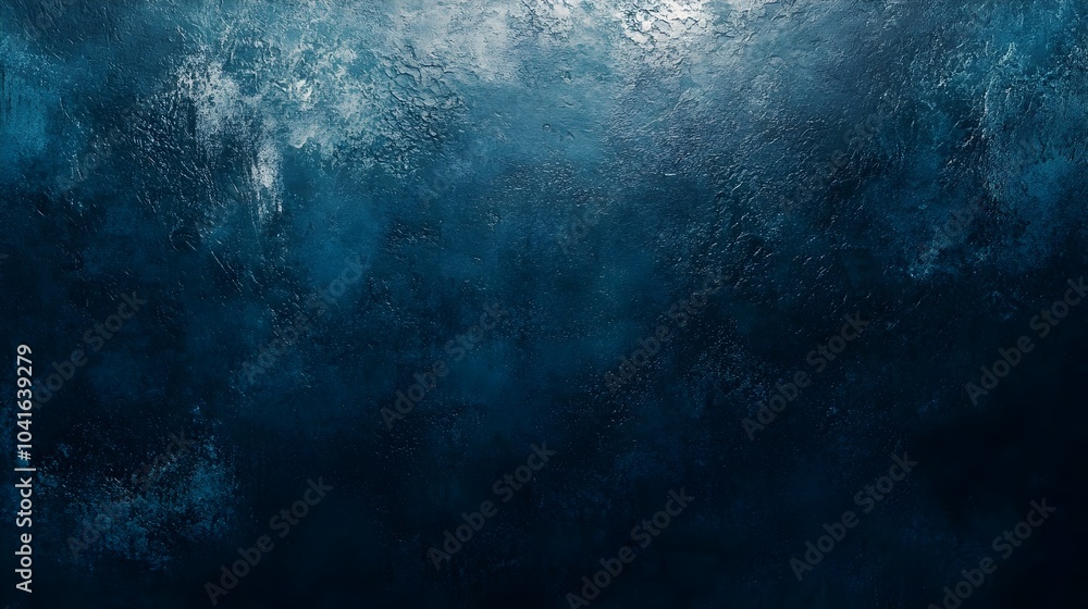 Obraz premium Dark Navy Blue Gradient with Subtle Lighting Effects and Ample Copy Space