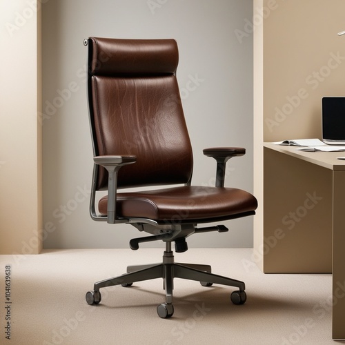 Luxurious office chair, used for working all day long photo