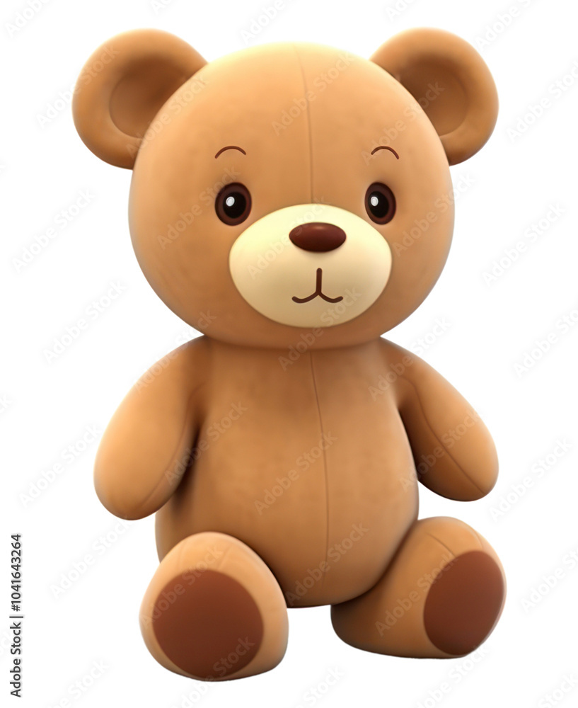 Fototapeta premium PNG Cartoon plush bear toy.