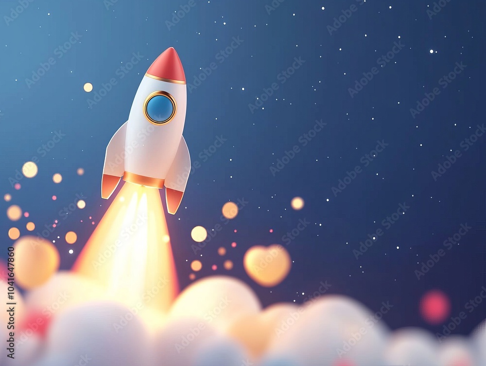 A vibrant illustration of a rocket launching into the night sky, representing exploration and innovation in technology. A vibrant illustration of a rocket launching into the night sky, representing exploration and innovation in technology.