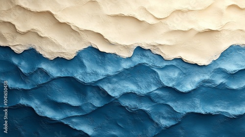 Wallpaper Mural The image is a blue and white wave with a blue ocean in the background Torontodigital.ca