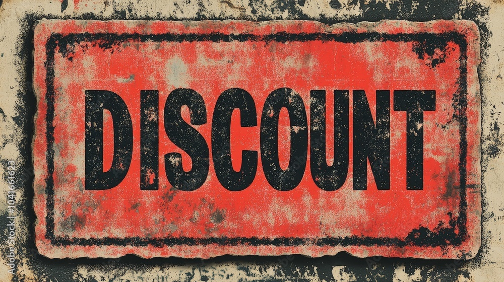 Red discount stamp for promotions and sales advertisements Red discount stamp for promotions and sales advertisements