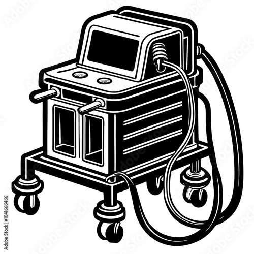  hospital ventilator silhouette 
