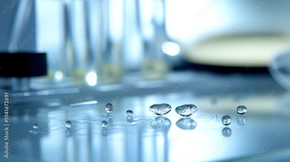 A Close-up View of Laboratory Equipment, displaying a Tidy Background with White Space, Accentuating the Magic and Danger Inherent in Nature's Scientific Exploration. A Close-up View of Laboratory Equipment, displaying a Tidy Background with White Space, Accentuating the Magic and Danger Inherent in Nature's Scientific Exploration.
