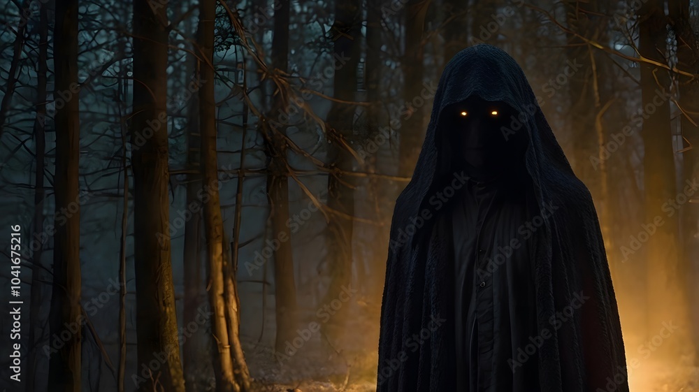 From the shadows, a fearful ghost appears, its presence cold and haunting. From the shadows, a fearful ghost appears, its presence cold and haunting.