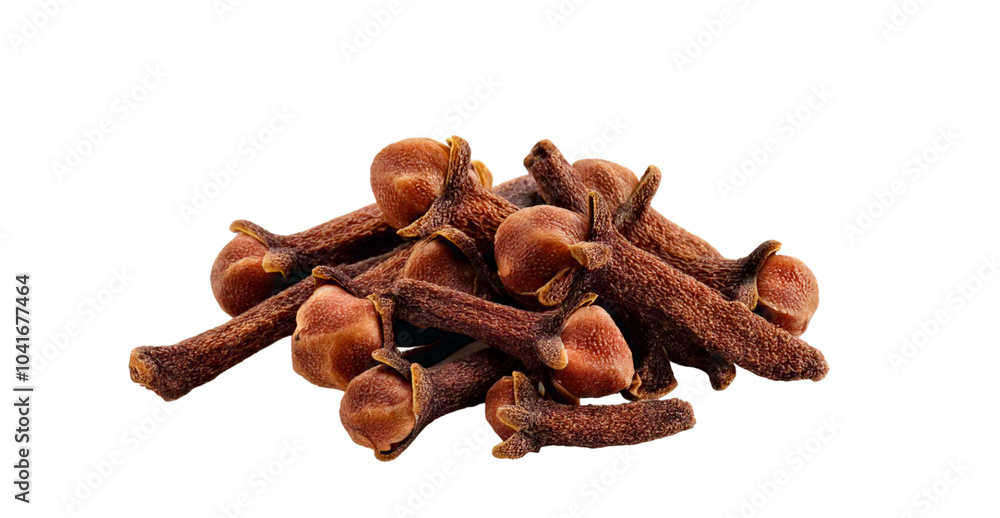 Heap of cloves isolated on transparent background Heap of cloves isolated on transparent background