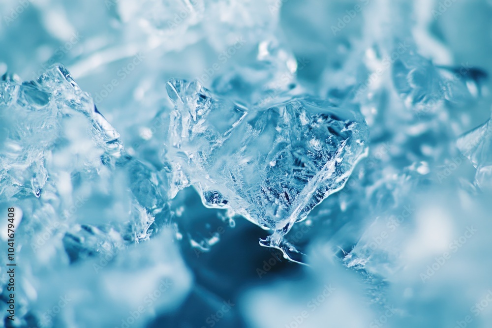 A close up shot of a bunch of ice crystals A close up shot of a bunch of ice crystals