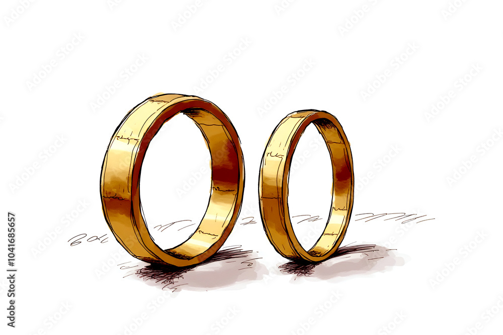 wedding rings on white wedding rings on white