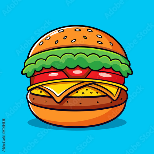 burger cartoon 