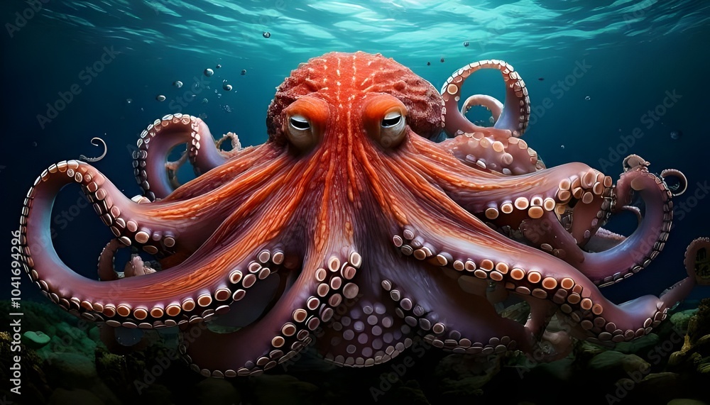 Obraz premium octopus in aquarium