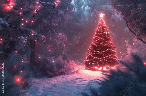 A realistic Christmas Background, high regulation, tree and others asset most popular colorful 4k wallpaper. --ar 47:31 --v 6.1 Job ID: 8f6aa97a-296b-48b5-b483-03b680a50de4