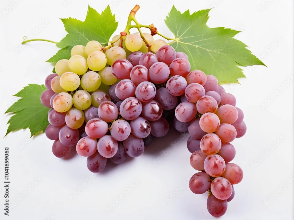 Fototapeta premium grapes Concord grapes the primary ingredients for making juices and jellies and white background.ai generated.