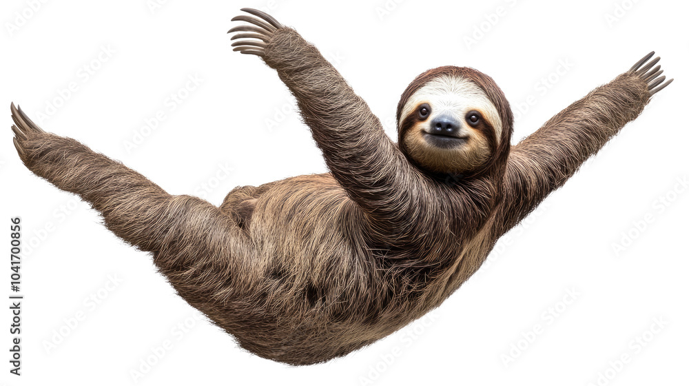 Obraz premium Close-up images of an otter, bear, and cub set against a white background, showcasing cute young mammals in their natural habitats