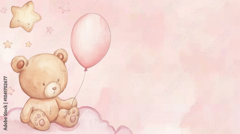 a teddy bear holding a balloon a teddy bear holding a balloon