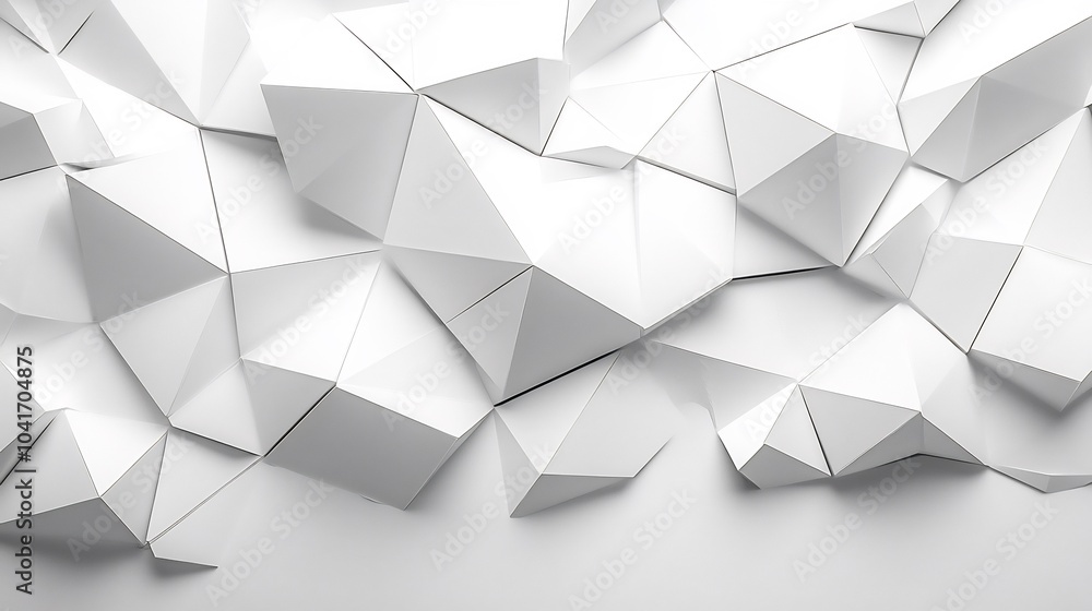 Sophisticated white tech wall with overlapping triangular textures bringing a dynamic and energetic feel perfect for innovative design studios or modern homes Sophisticated white tech wall with overlapping triangular textures bringing a dynamic and energetic feel perfect for innovative design studios or modern homes