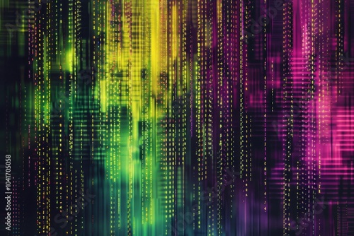 Wallpaper Mural Abstract modern background featuring matrix algorithms, emphasizing advanced technology and design. Torontodigital.ca