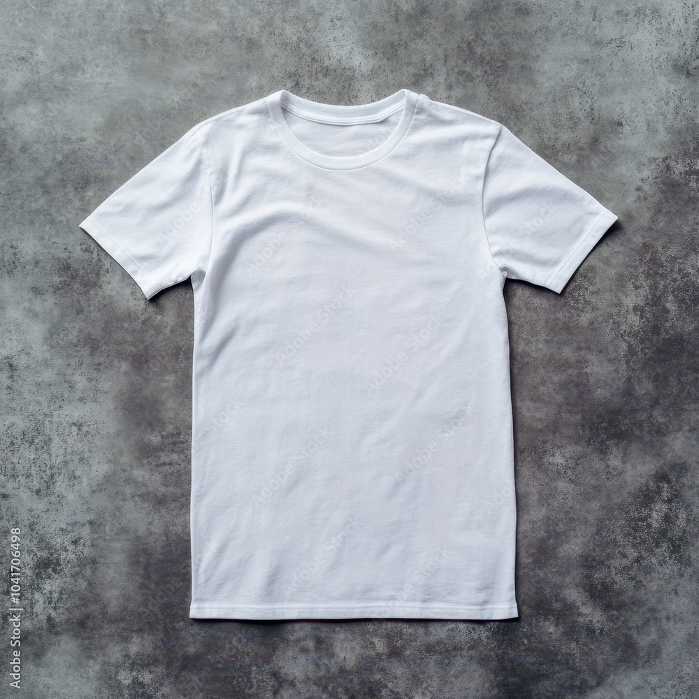 shirt in white mockup that lies on a gray ground shirt in white mockup that lies on a gray ground