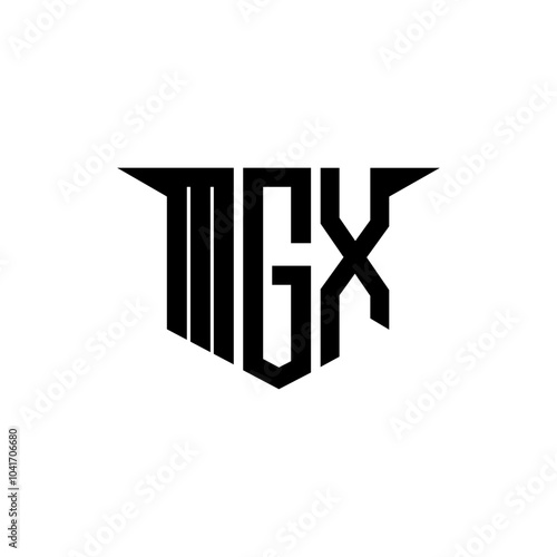 MGX letter logo design with white background in illustrator, vector logo modern alphabet font overlap style, calligraphy designs for logo, Poster, Invitation, etc. photo