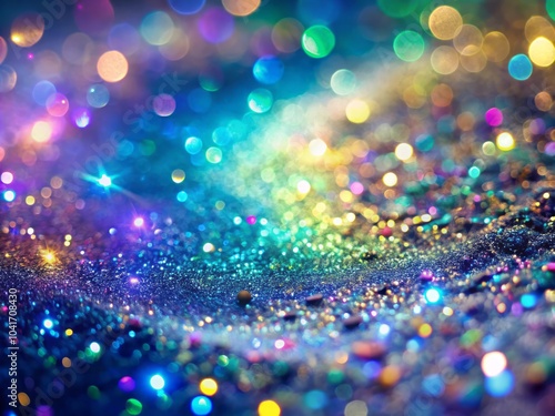 Iridescent Sheen Glimmers with an Enchanting Aura of Magic and Mystique in Soft Light photo