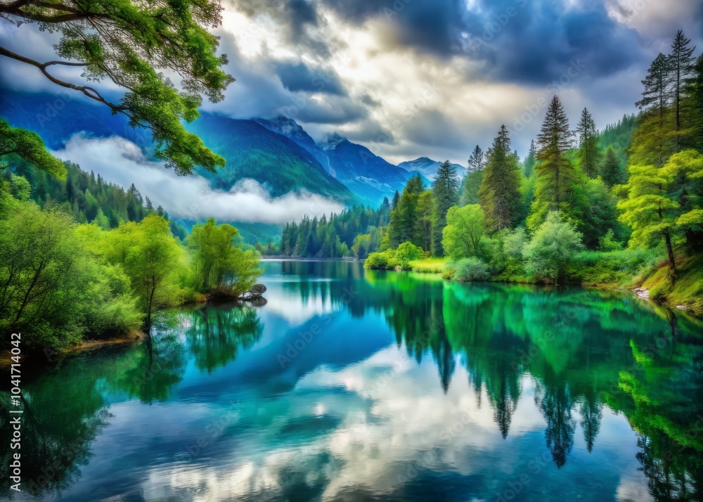 Nature's Subtle Palette of Muted Tones Unfolds Across an Expansive and Tranquil Landscape Scene Nature's Subtle Palette of Muted Tones Unfolds Across an Expansive and Tranquil Landscape Scene