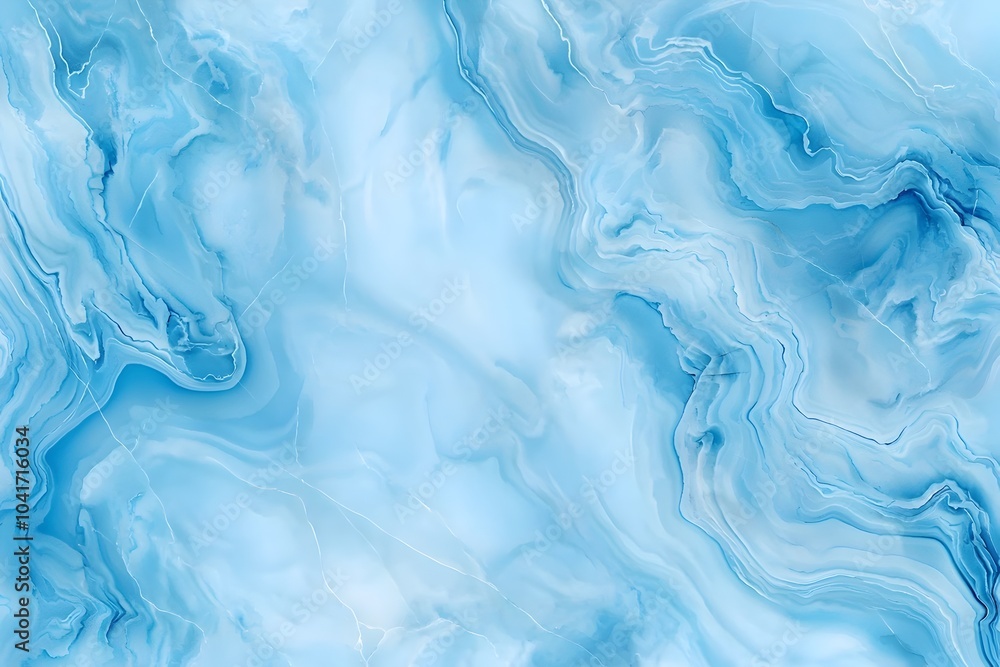 Fototapeta premium Elegant Textured Blue Marble Background with Swirling Veined Patterns and Glossy Reflections for Business Advertising