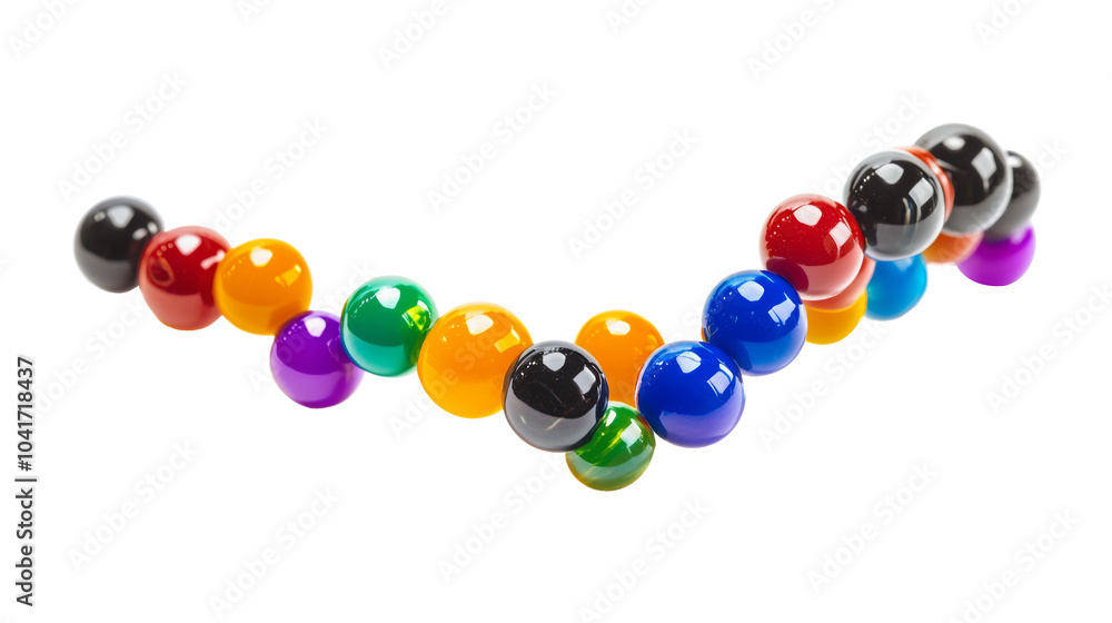 Obraz premium color molecule isolated on white