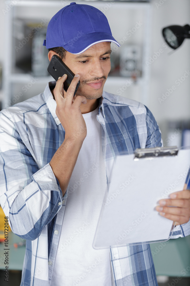 mechanic calls as a car customer mechanic calls as a car customer