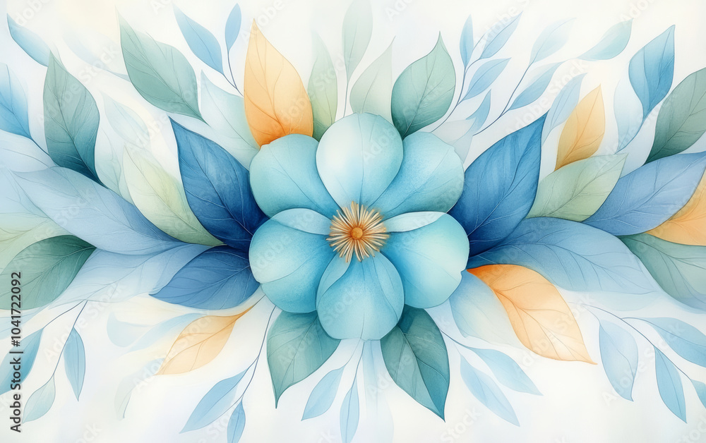 Obraz premium Vintage floral texture art background