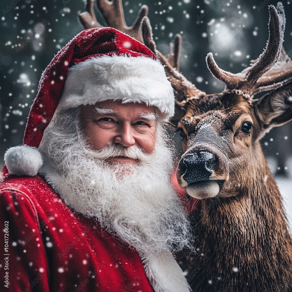 santa claus with a bag of gifts santa claus with a bag of gifts