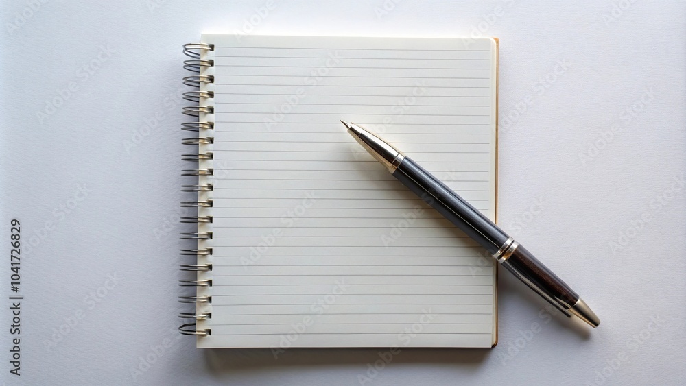 Blank white page in spiral notebook photography Blank white page in spiral notebook photography