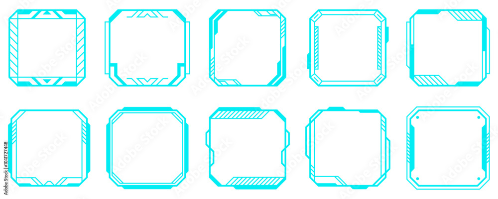 Technology Futuristic Frame Set Technology Futuristic Frame Set