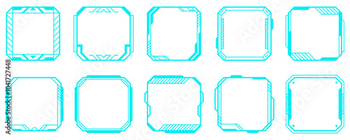 Technology Futuristic Frame Set