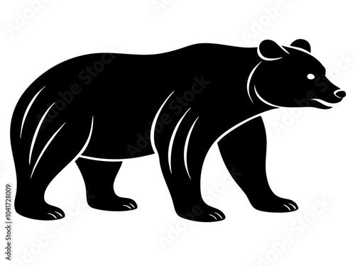 bear silhouette vector