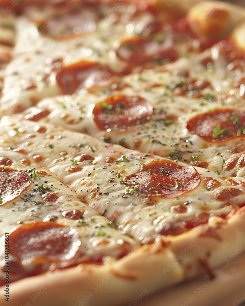 Close-up of pizza with salami and tomatoes. Close-up of pizza with salami and tomatoes.