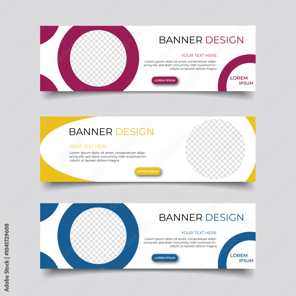 Modern business banner abstract design. Clean simple creative background vector template design Modern business banner abstract design. Clean simple creative background vector template design