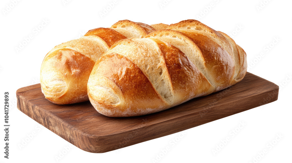 A delightful collection of fresh bread varieties, including loaves, buns, and baguettes, beautifully arranged and isolated for a tempting bakery display A delightful collection of fresh bread varieties, including loaves, buns, and baguettes, beautifully arranged and isolated for a tempting bakery display