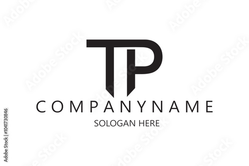 TP letter logo design and vector image 