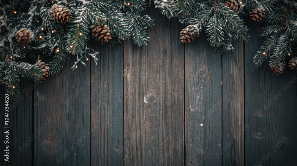 Rustic wooden planks forming a natural Christmas backdrop, perfect for festive decoration, creating a warm and cozy holiday atmosphere, captured using an SLR camera. Rustic wooden planks forming a natural Christmas backdrop, perfect for festive decoration, creating a warm and cozy holiday atmosphere, captured using an SLR camera.