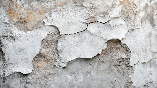 Cracked and Peeling Concrete Wall Texture