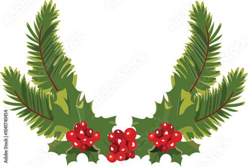   Vector illustration of Holly berry.