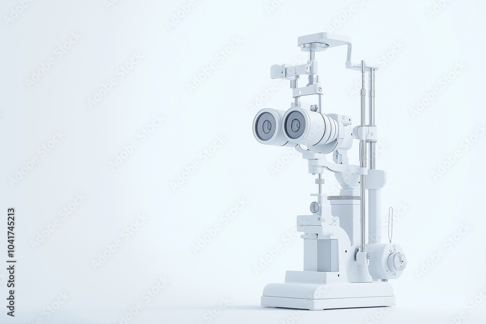 A vision testing device used for eye examinations, providing accurate measurement and assessment of eyesight during an eye check up A vision testing device used for eye examinations, providing accurate measurement and assessment of eyesight during an eye check up