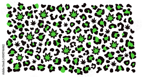 Cannabis Leopard pattern, Weed cheetah pattern